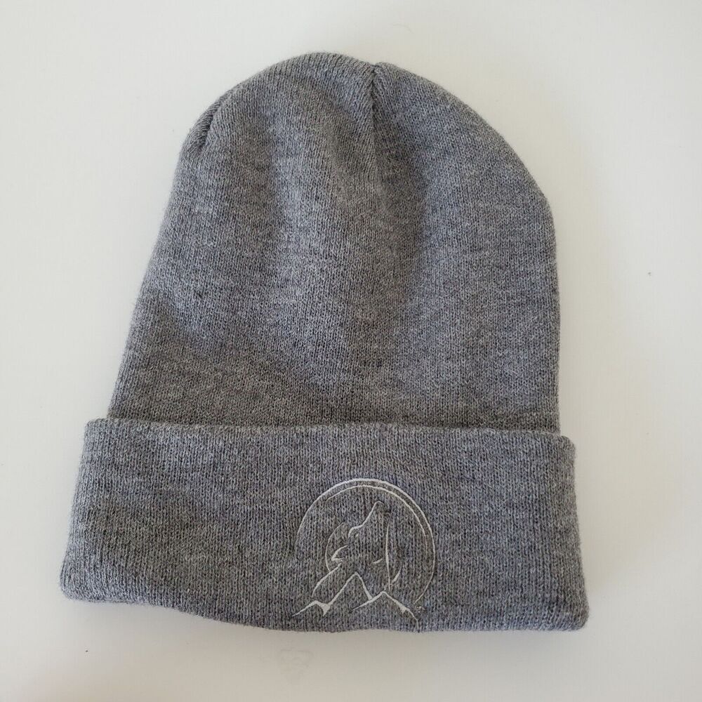 Port & Company Beanie Wolf Embroidered Acrylic Gray